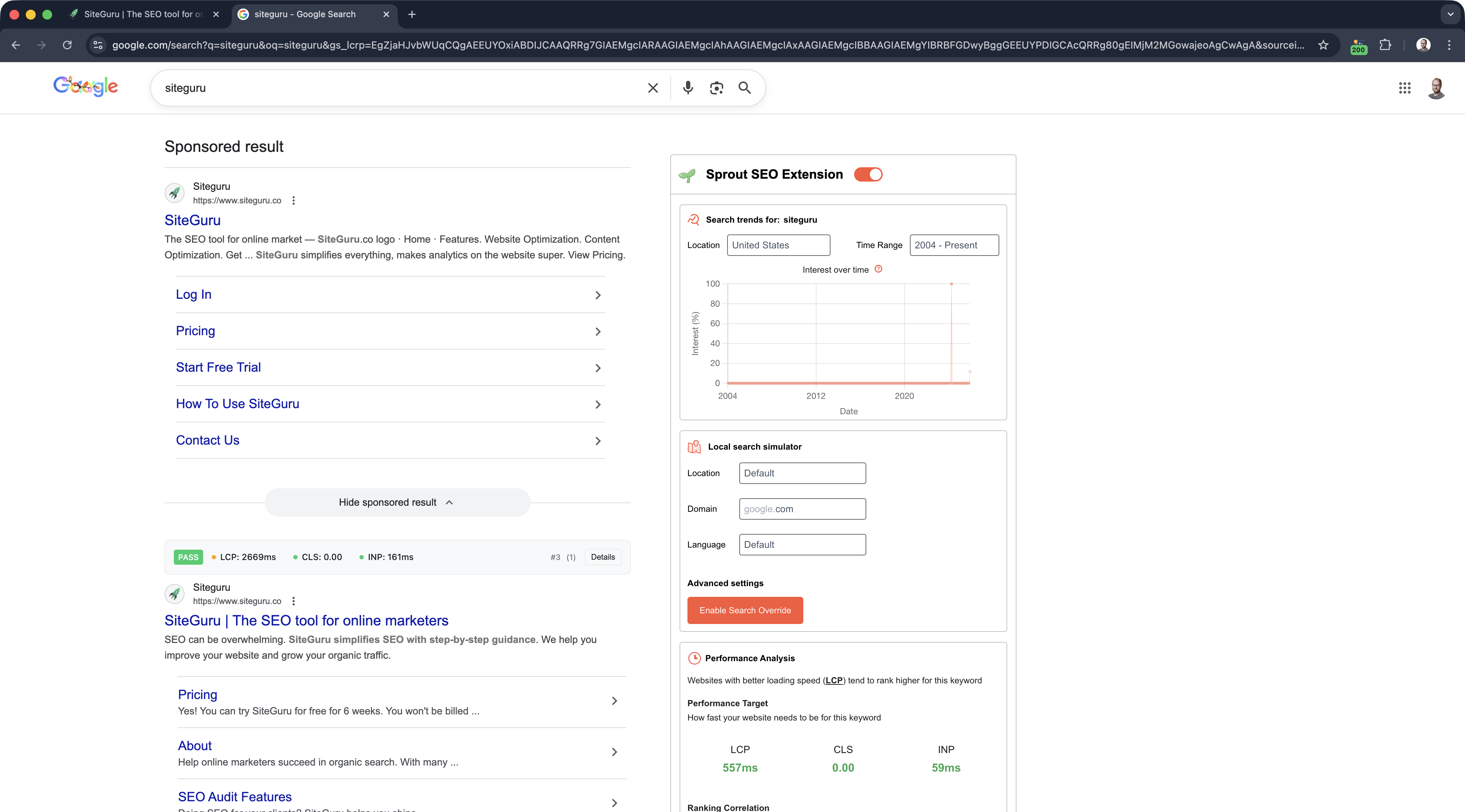 Sprout SEO SERP expansion